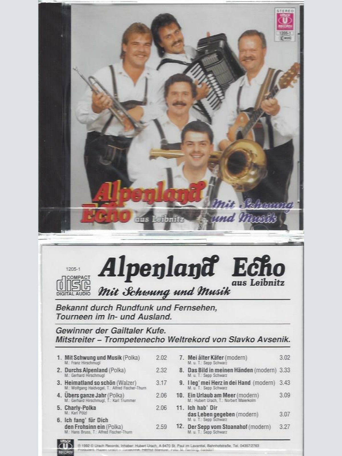 CD--Alpenland Echo aus Leibnitz ..mit Schwung und Musik