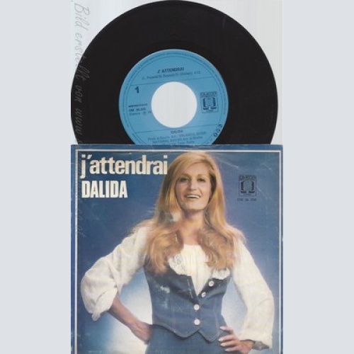 7" DALIDA -- J ATTENDRAI --RARE OMEGA INTERNATIONAL