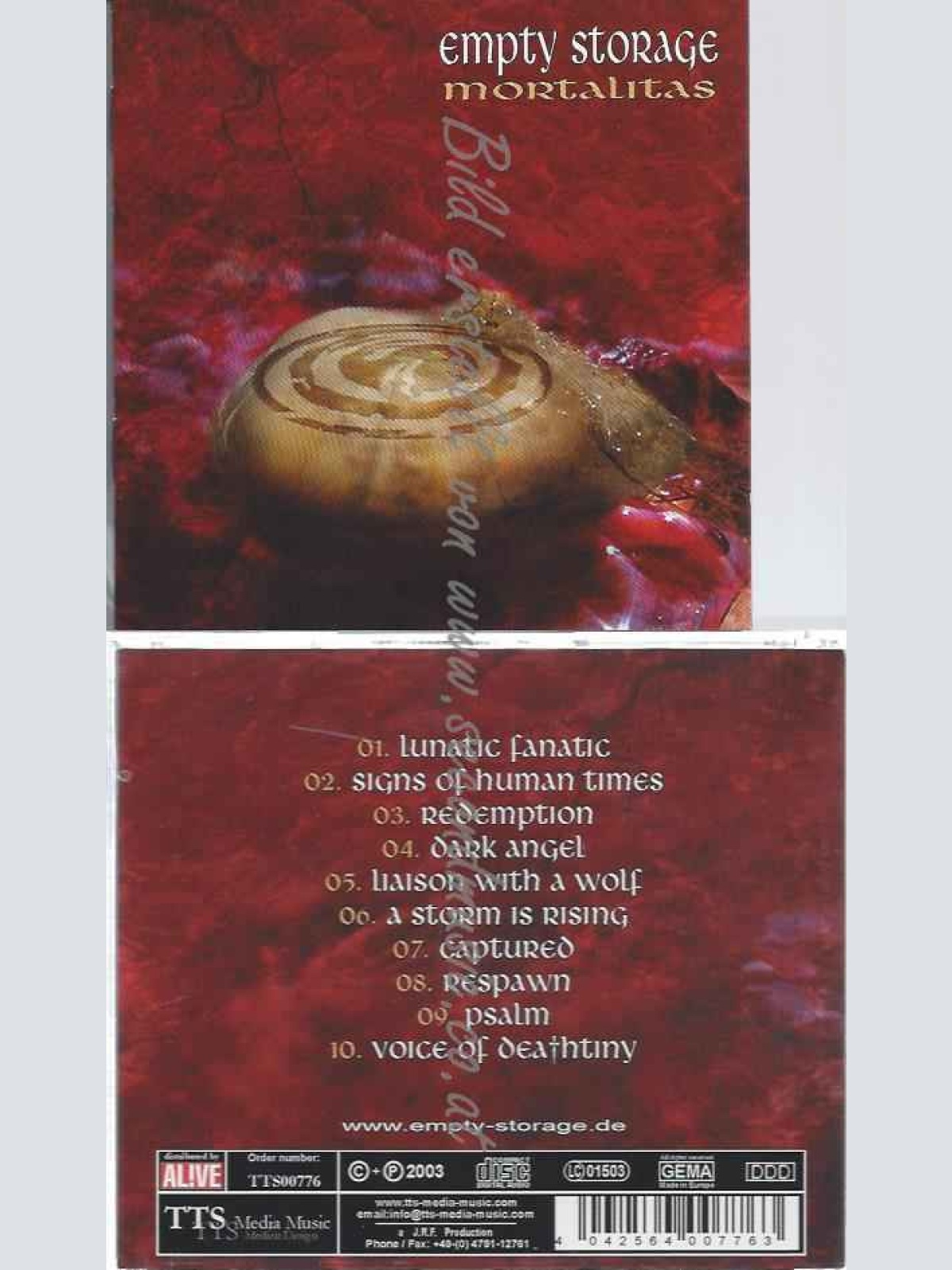 CD--EMPTY STORAGE | --MORTALITAS