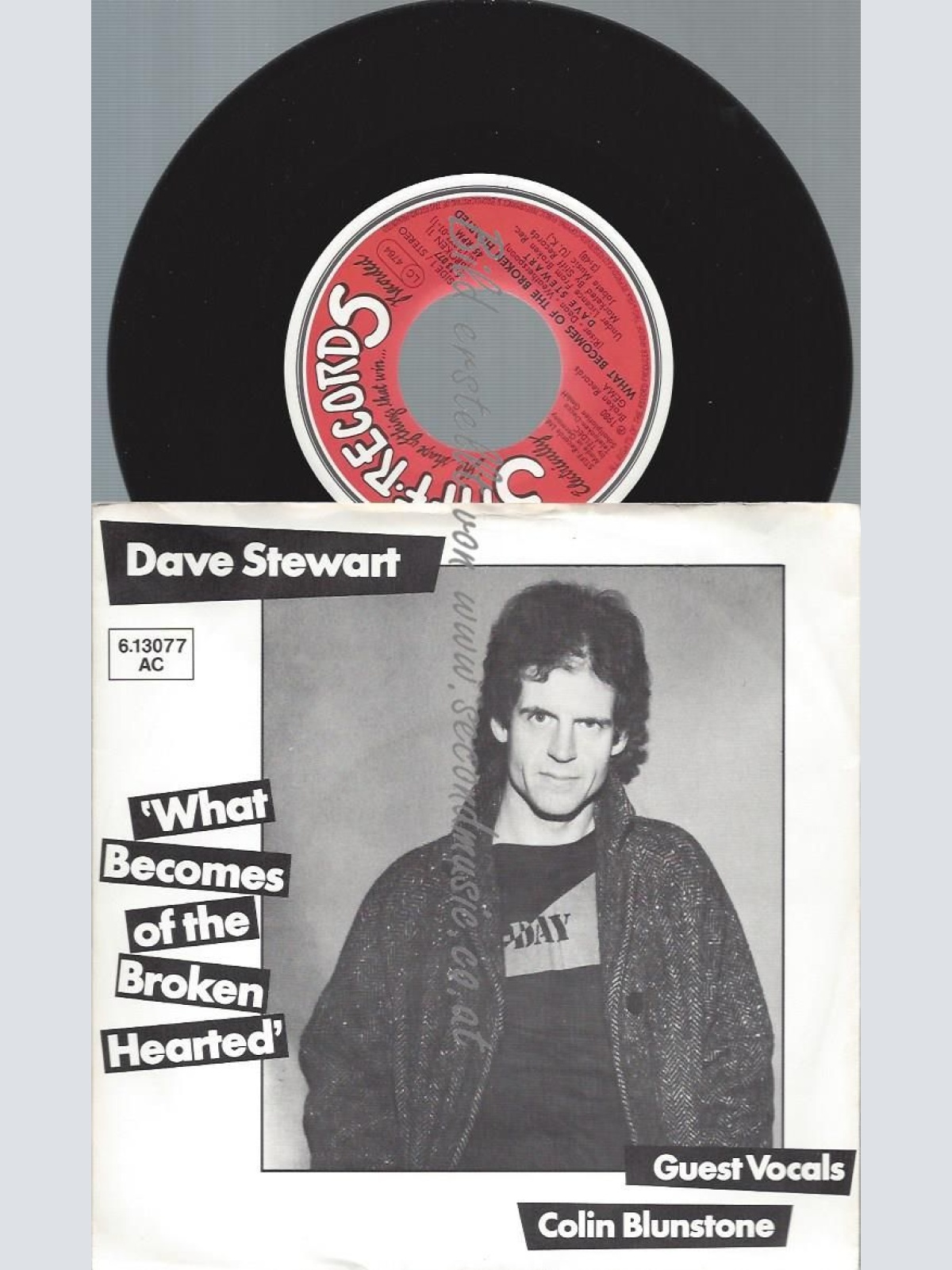 7" Dave Stewart – What Becomes Of The Broken Hearted // PROMO BACKCOVER
