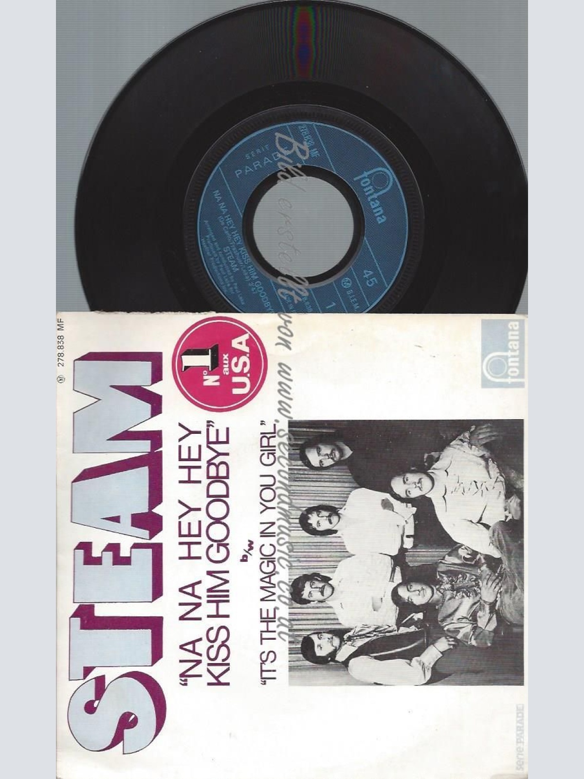 7"    Steam – Na Na Hey Hey Kiss Him Goodbye   // FR