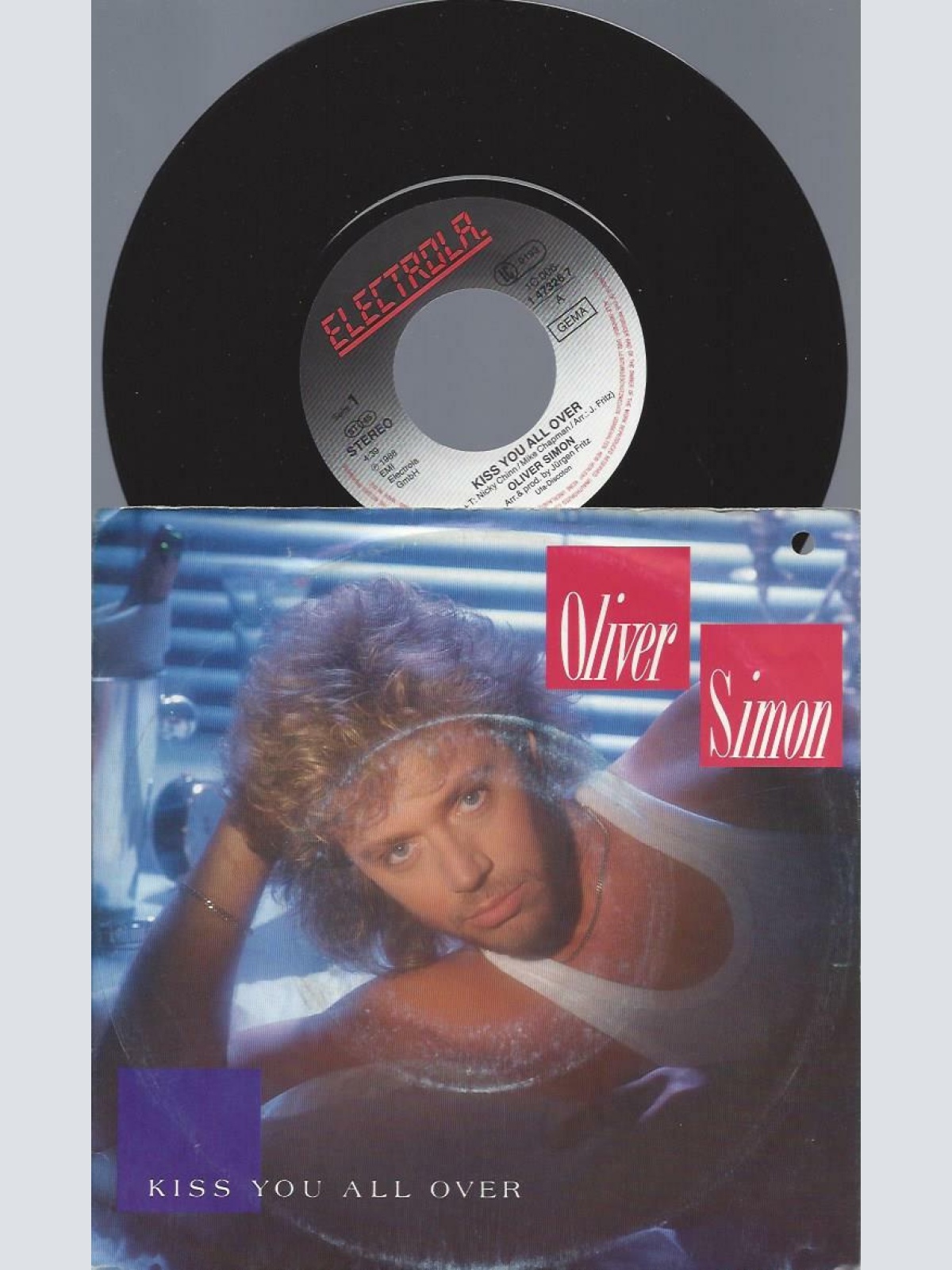 7"    Oliver Simon  Kiss You All Over