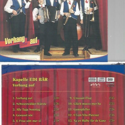 CD--Kapelle Edi Bär -- Vorhang auf