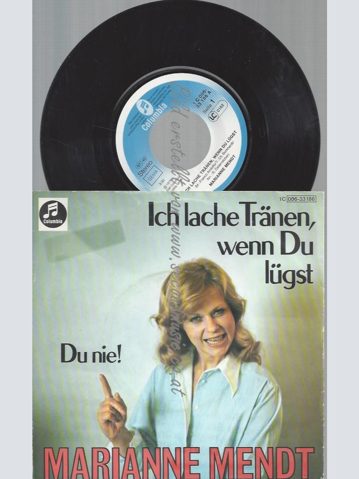 7" MARIANNE MENDT ICH LACHE TRÄNEN WENN DU LÜGST