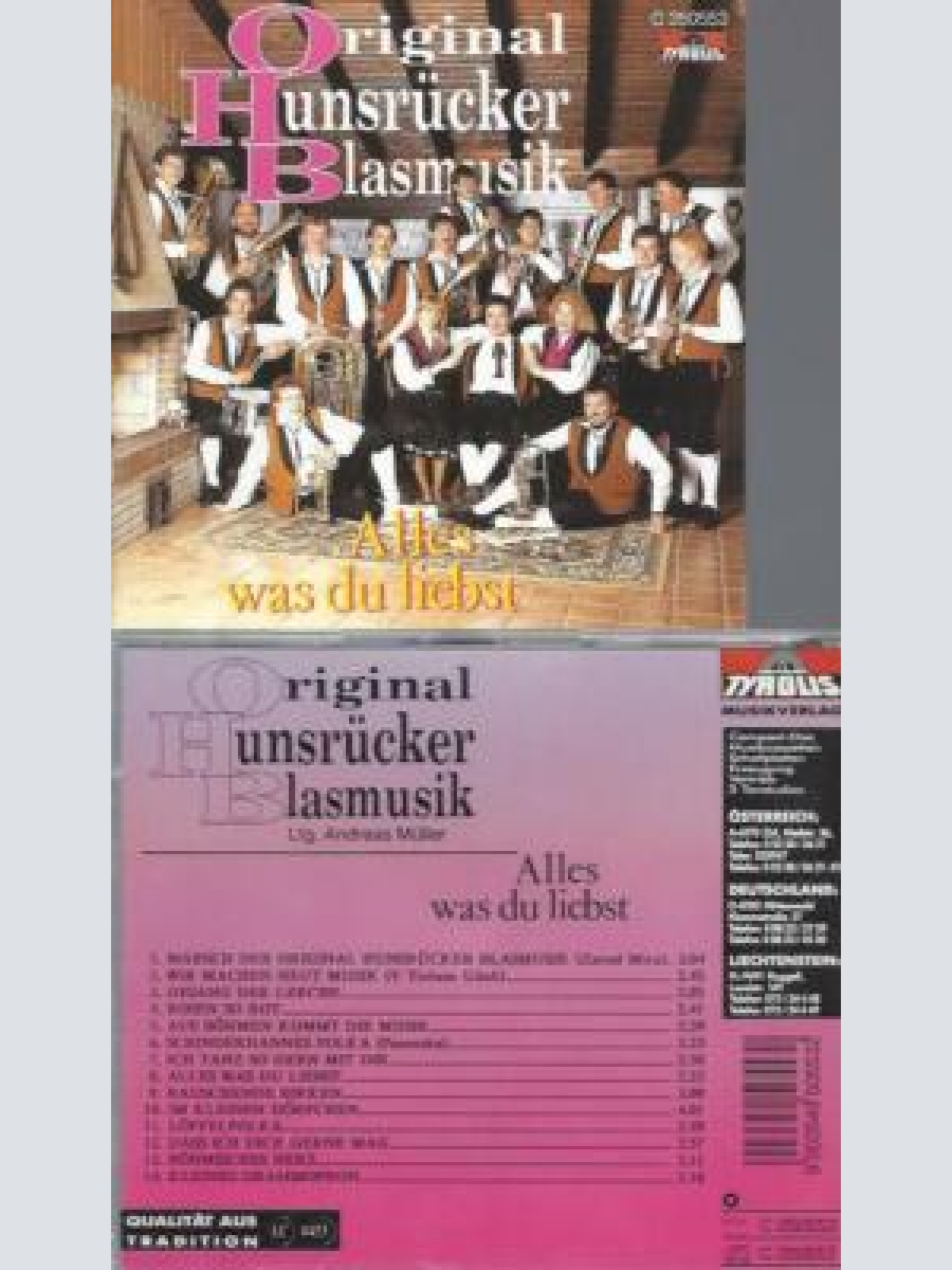CD -Original Hunsrücker Blasmusik alles was du liebst