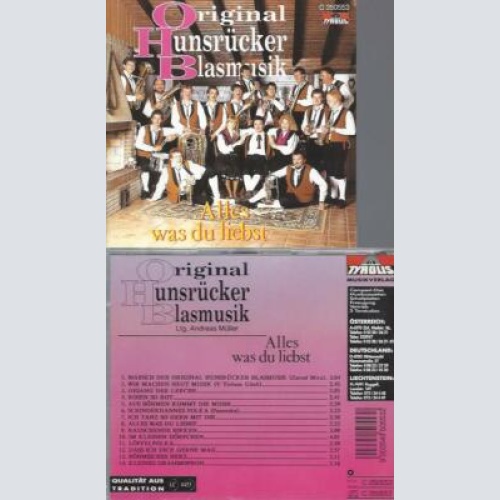 CD -Original Hunsrücker Blasmusik alles was du liebst