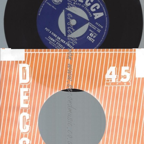 7"   Tommy Steele  Put A Ring On Her Finger