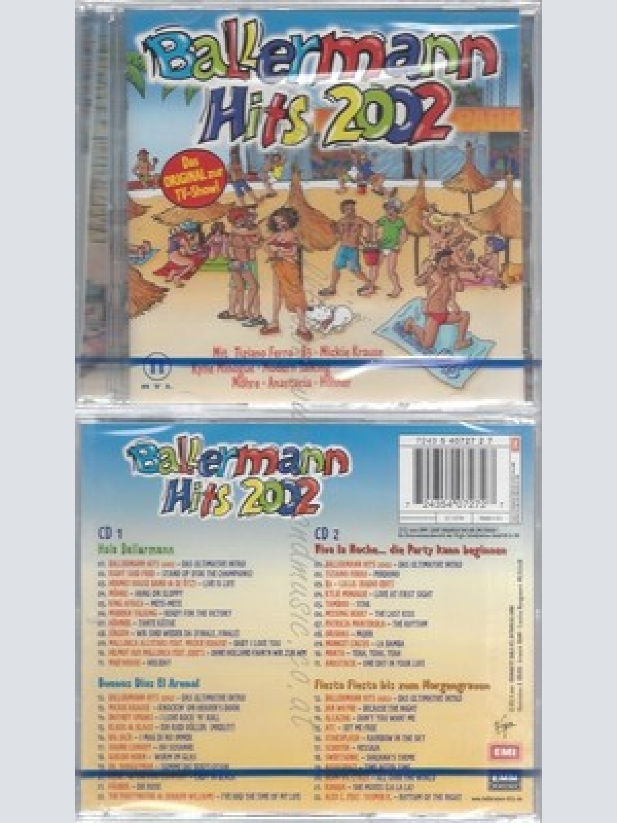 CD--NM-SEALED-VARIOUS -2002- - DOPPEL-CD -- BALLERMANN HITS 2002