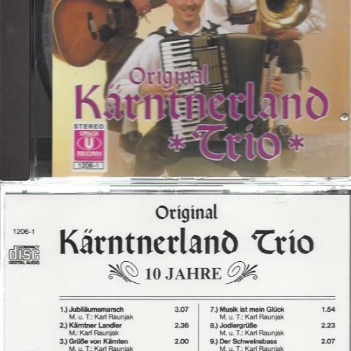 CD--Original Kärntnerland Trio -- Wir feiern Jubiläum 10 Jahre