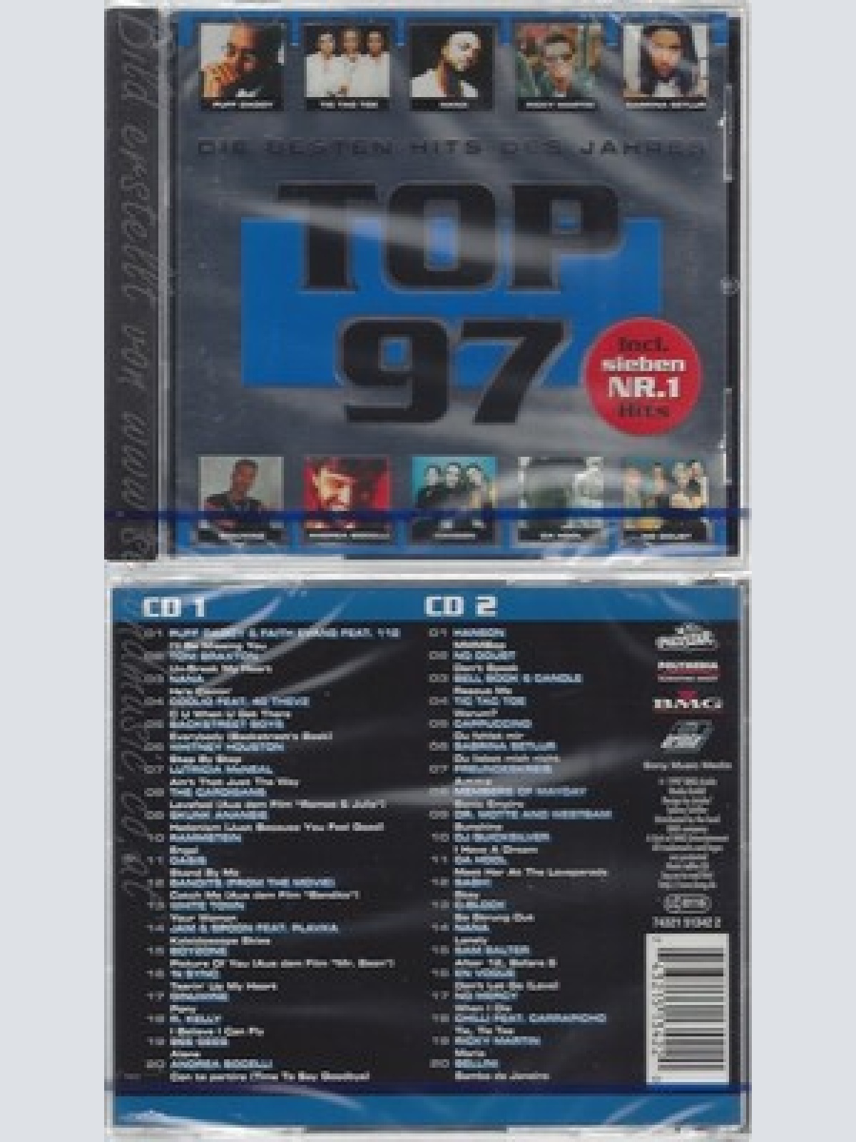 CD--NM-SEALED-PUFF DADDY, NANA, WHITNEY HOUSTON UND RAMMSTEIN -1997 TOP 97