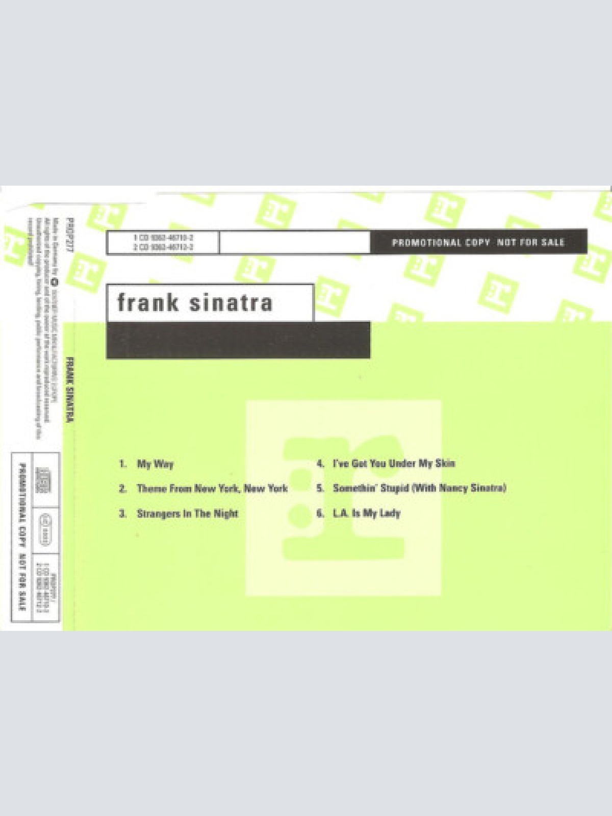 CD, Promo Frank Sinatra - My Way