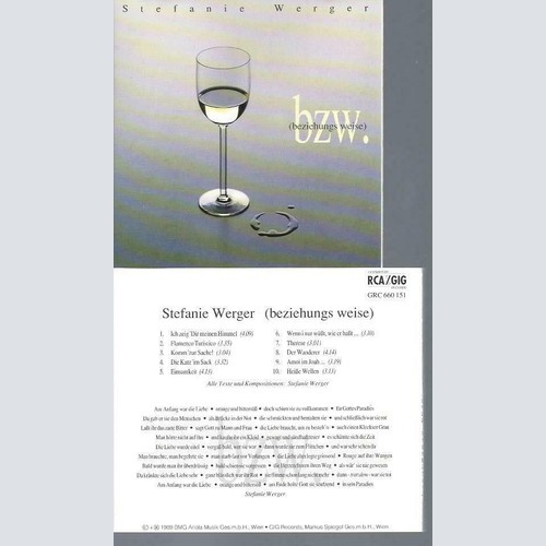 CD // STEFANIE WERGER BZW // BEZIEHUNGS WEISE