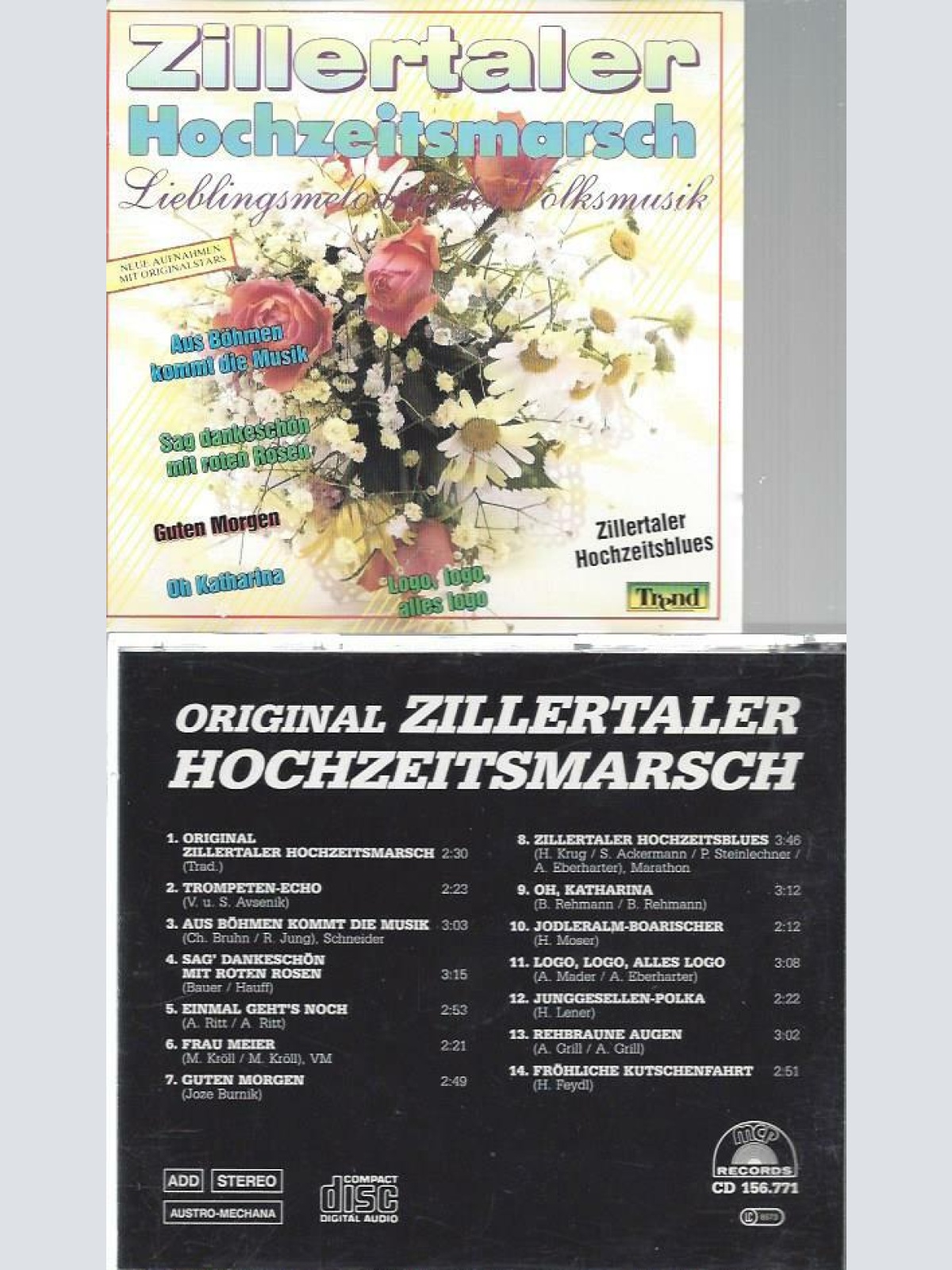 CD--Zillertaler Hochzeitsmarsch --Lieblingsmelodien der Volksmusik