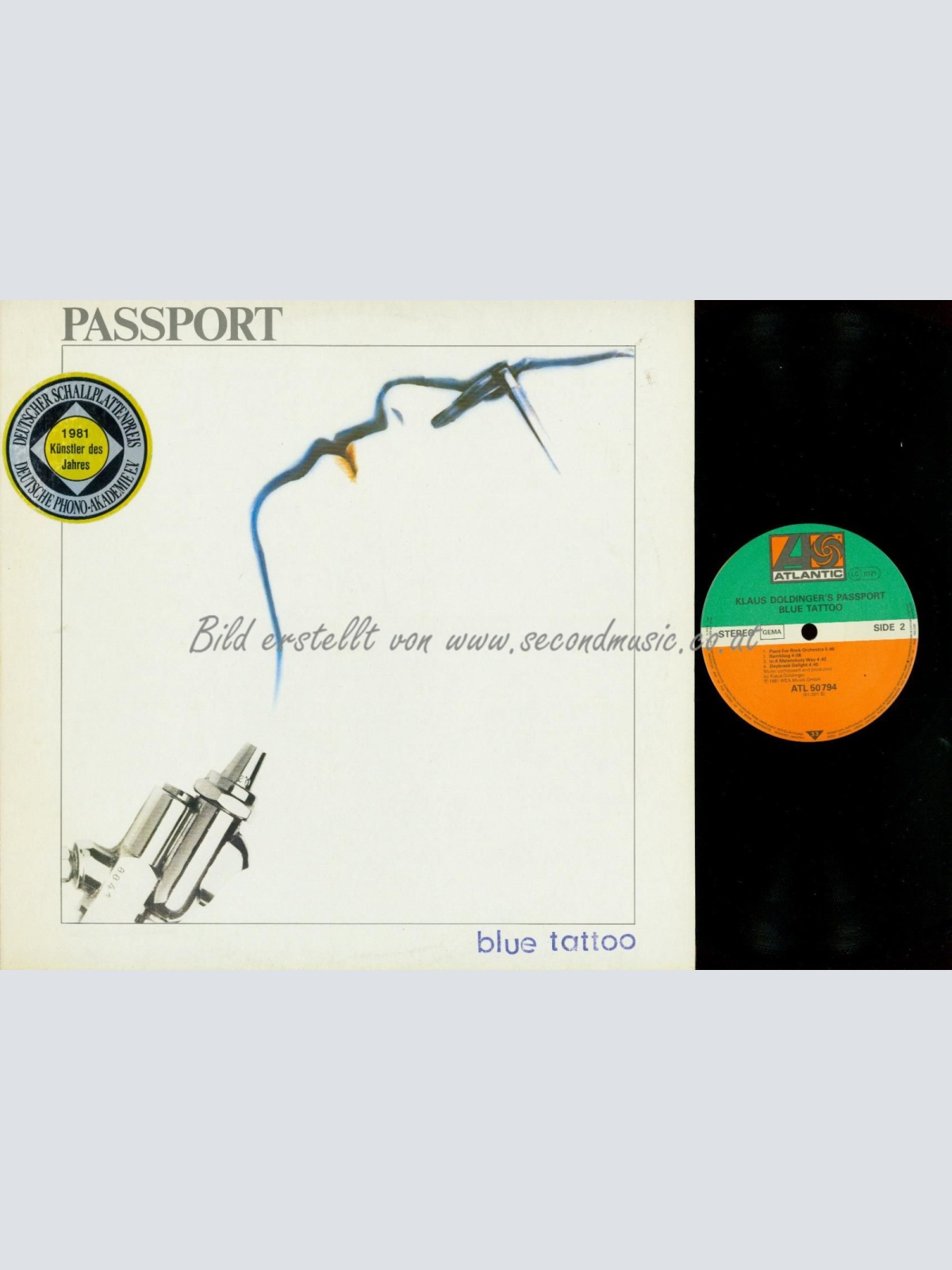 LP--KLAUS DOLDINGER'S PASSPORT BLUE TATTOO