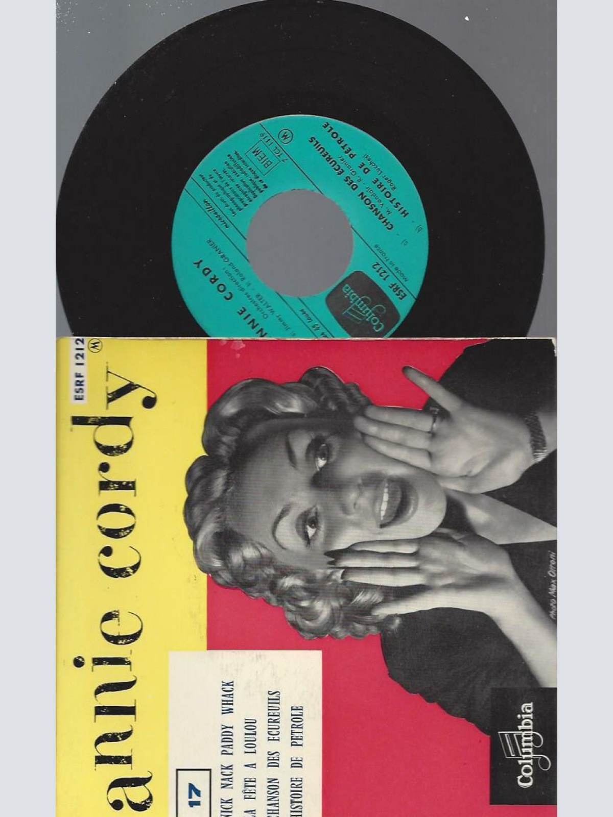 7"  Annie Cordy ‎– Nick Nack Paddy Whack