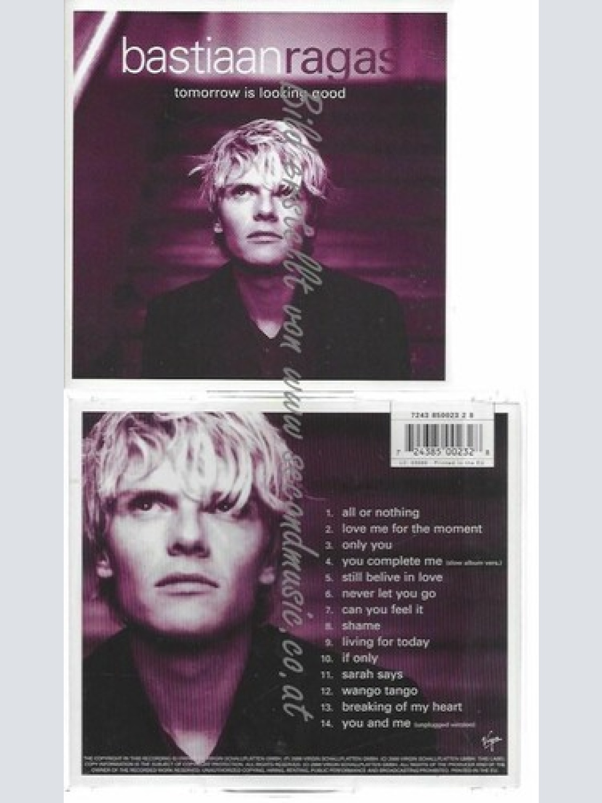 CD--BASTIAAN RAGAS--    TOMORROW IS LOOKING GOOD