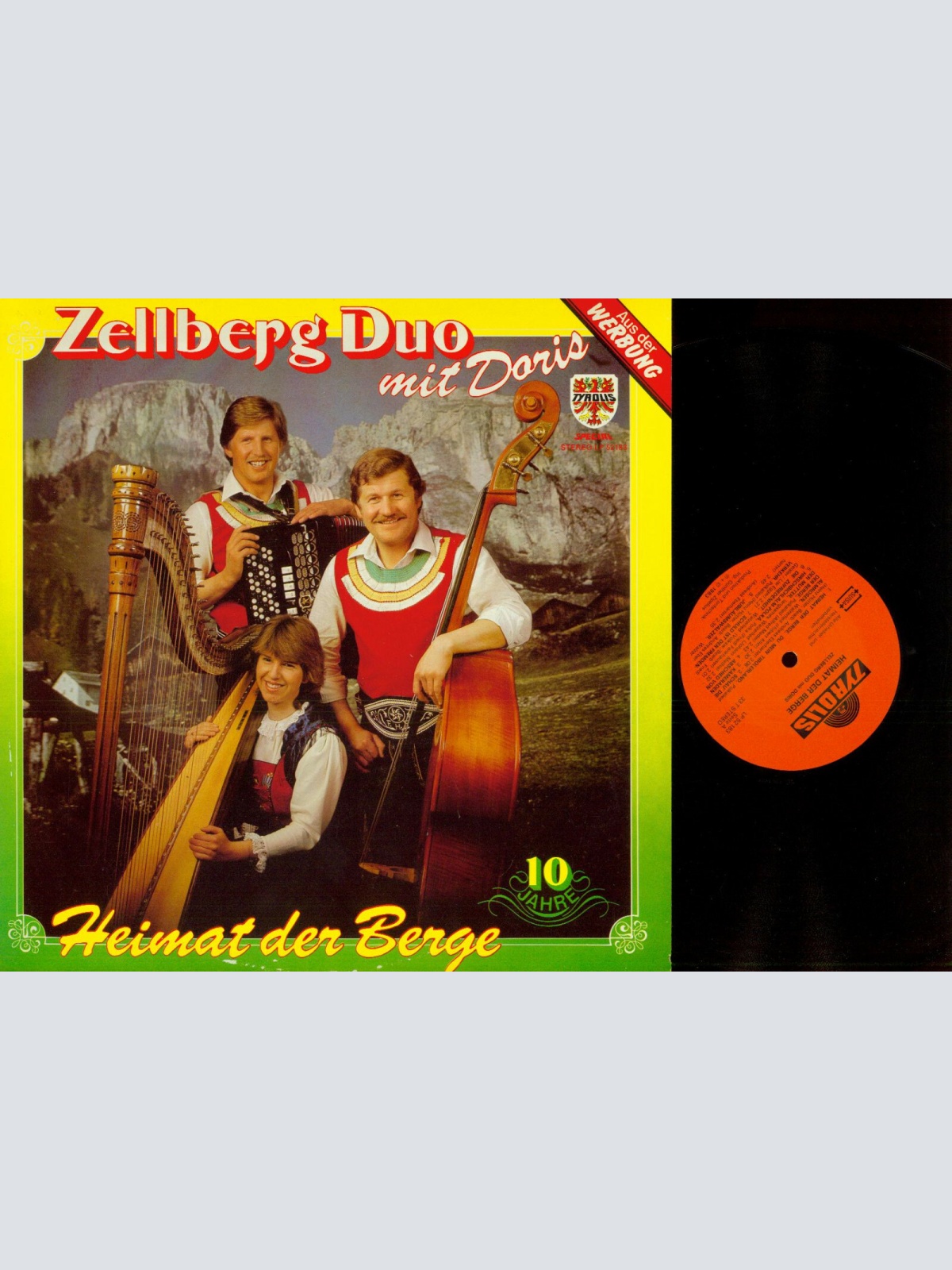 LP--Zellberg Duo Mit Doris – Heimat Der Berge  // NM