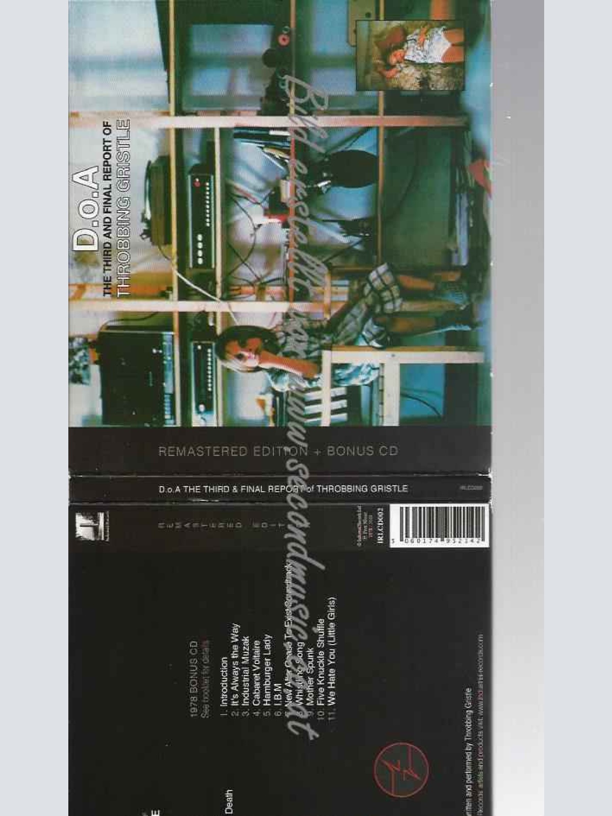 CD--Throbbing Gristle | --D.O.a.the Third and Final Report