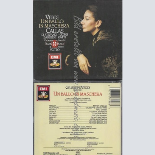 CD-Maskenball (Ga-It) 1987 | Doppel-CD von Callas und Votto