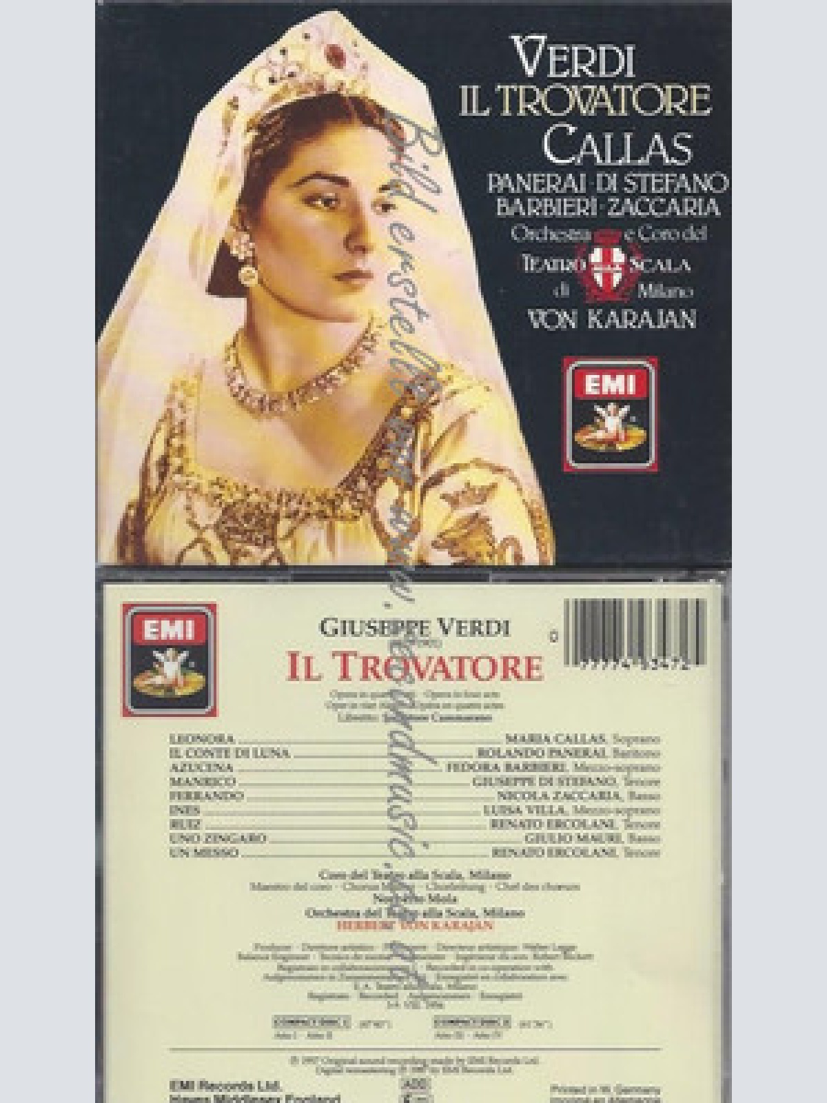 CD-Il Travatore  | Doppel-CD - Callas und Karajan
