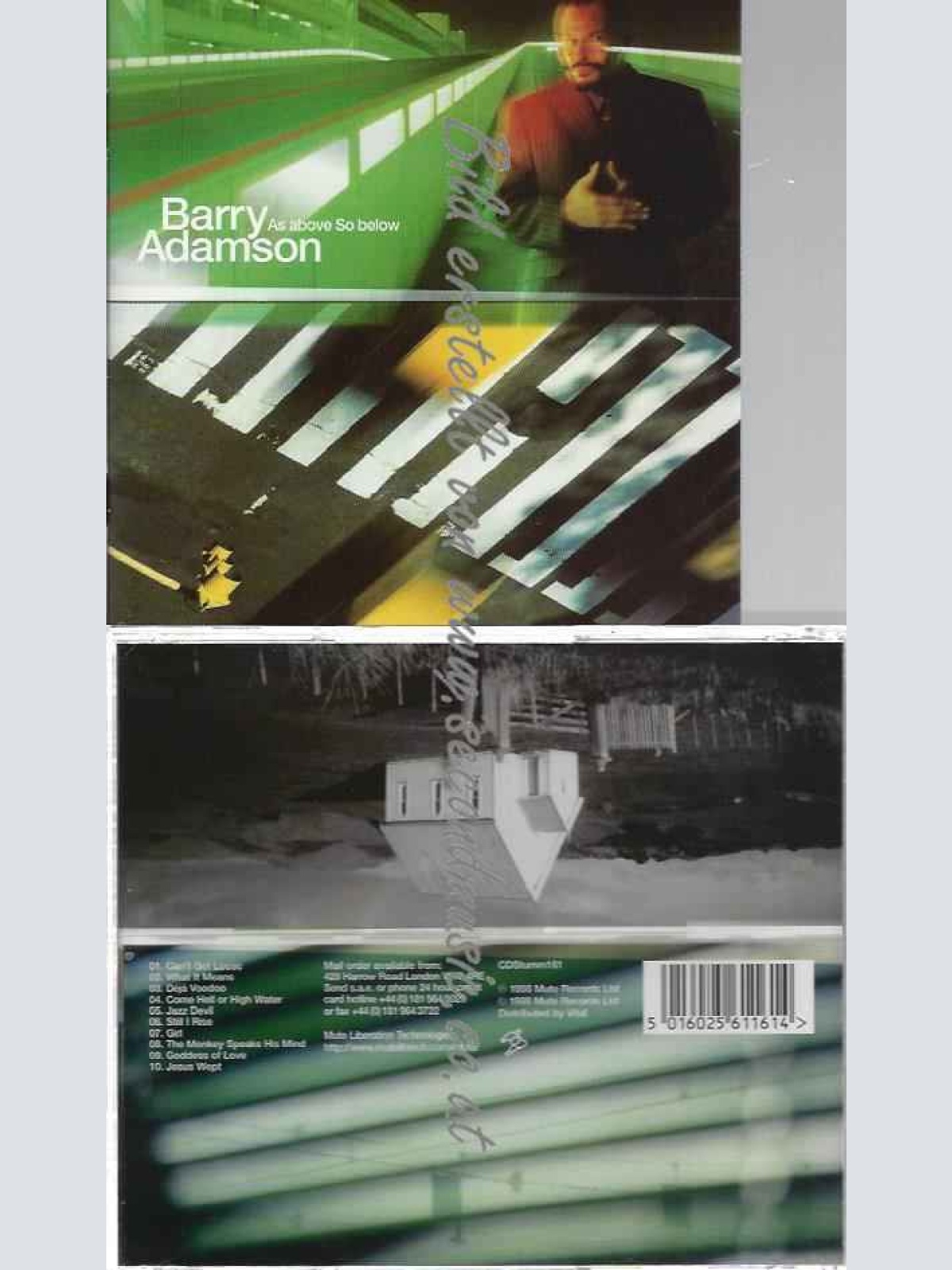 CD--Barry Adamson | --As Above So Below