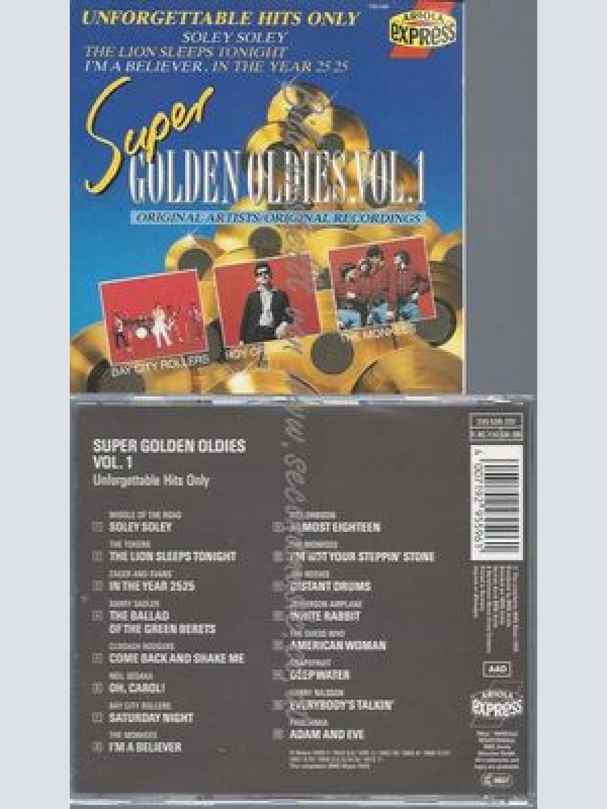 CD--BAY CITY ROLLERS UND ROY ORBISON--SUPER GOLDEN OLDIES VOL. 1