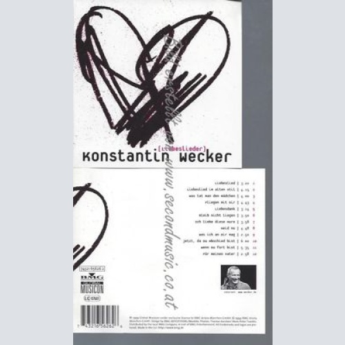 CD--KONSTANTIN WECKER--LIEBESLIEDER