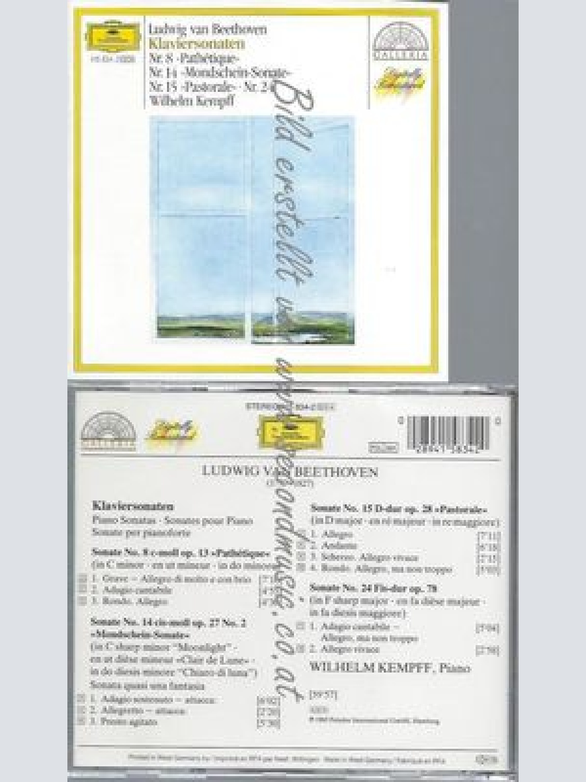 CD--BEETHOVEN KLAVIERSONATEN PATHETIQUE MONDSCHEIN PASTORALE