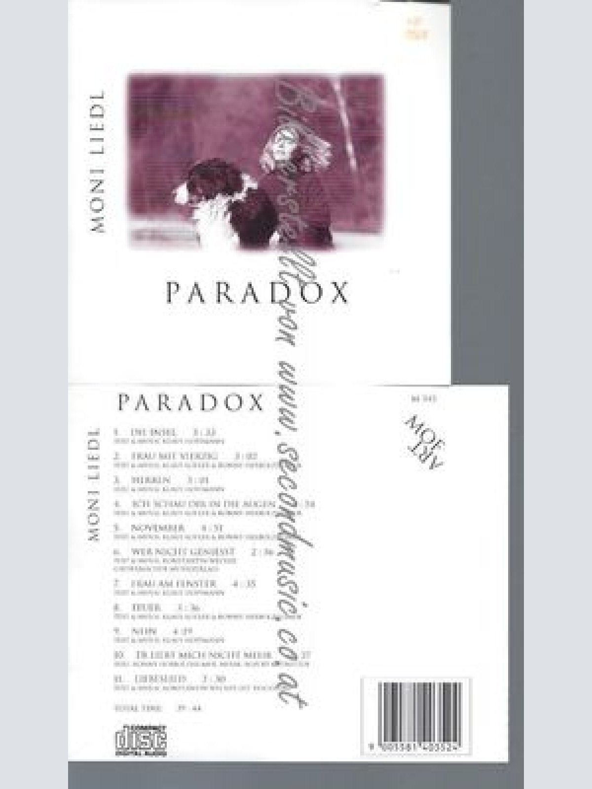 CD--MONI LIEDL--PARADOX
