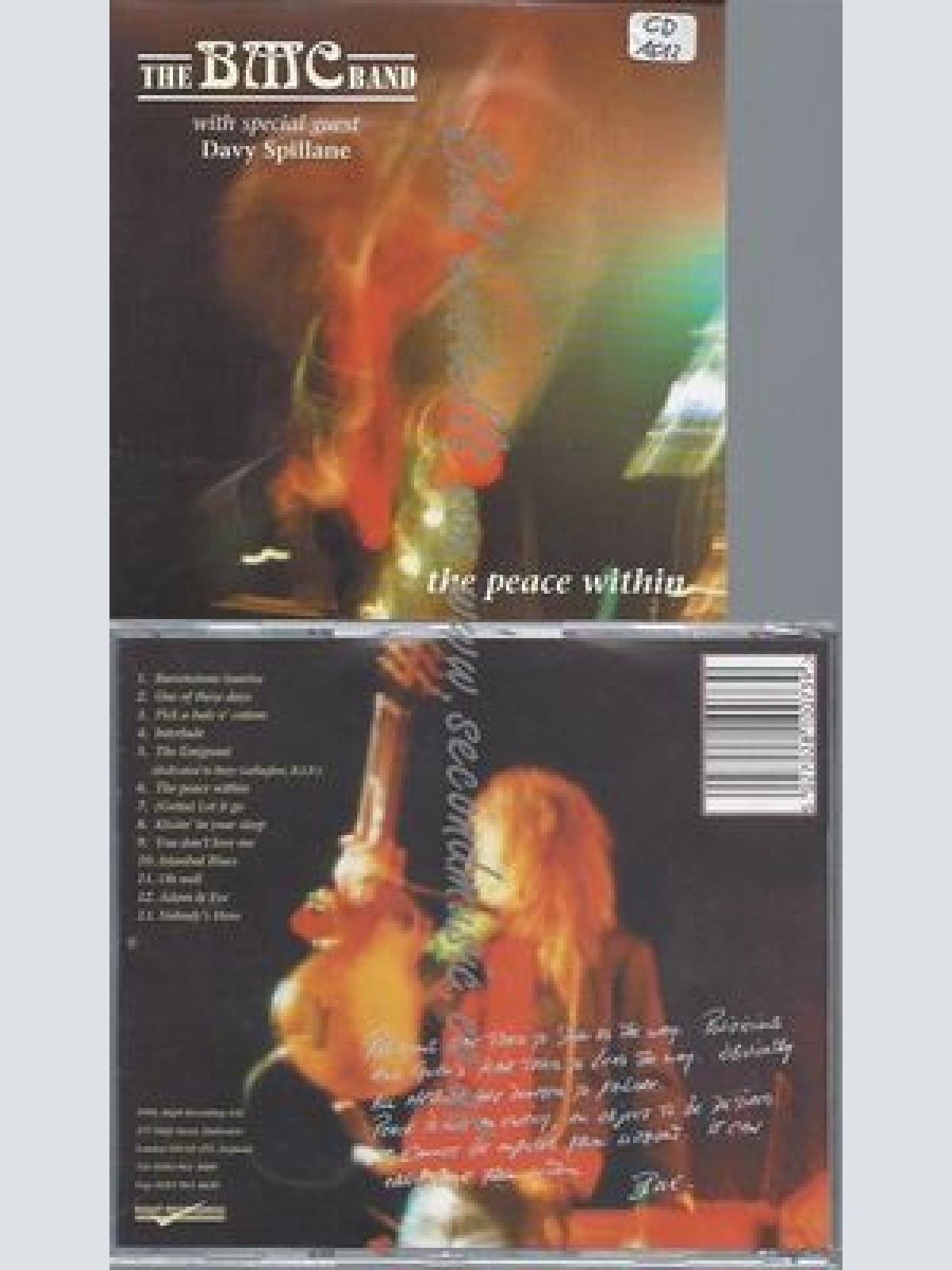 CD--THE BMC BAND--THE PEACE WITHIN | IMPORT