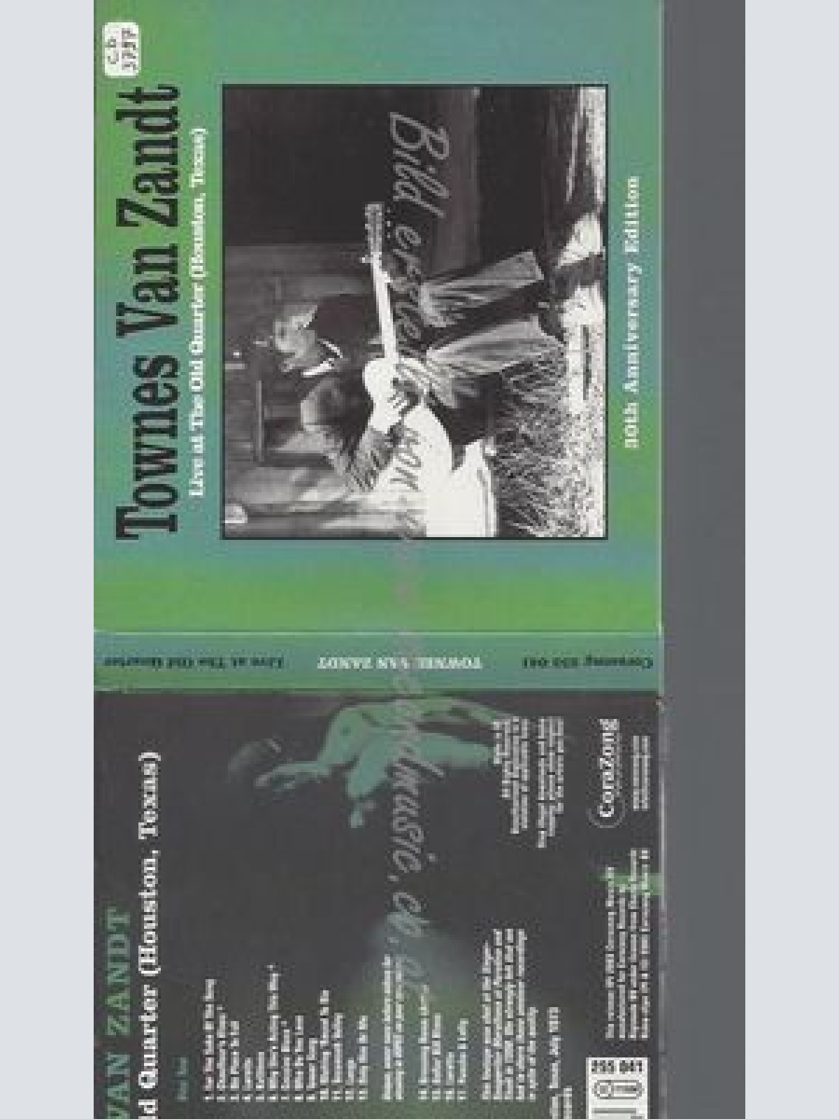 CD--TOWNES VAN ZANDT--LIVE AT THE OLD QUARTER -HOUSTON, TEXAS- -- TH ANNIVERSARY