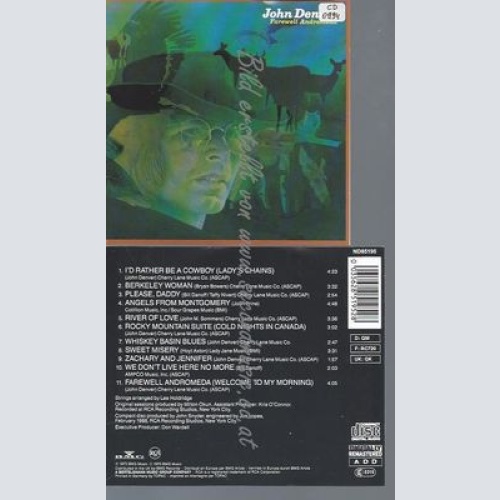 CD--JOHN DENVER--FAREWELL ANDROMEDA