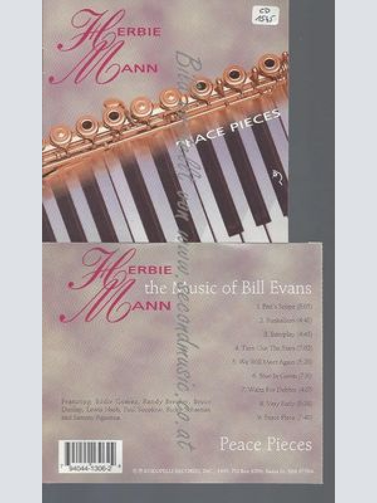 CD--HERBIE MANN--PEACE PIECES: MUSIC OF BILL EVA