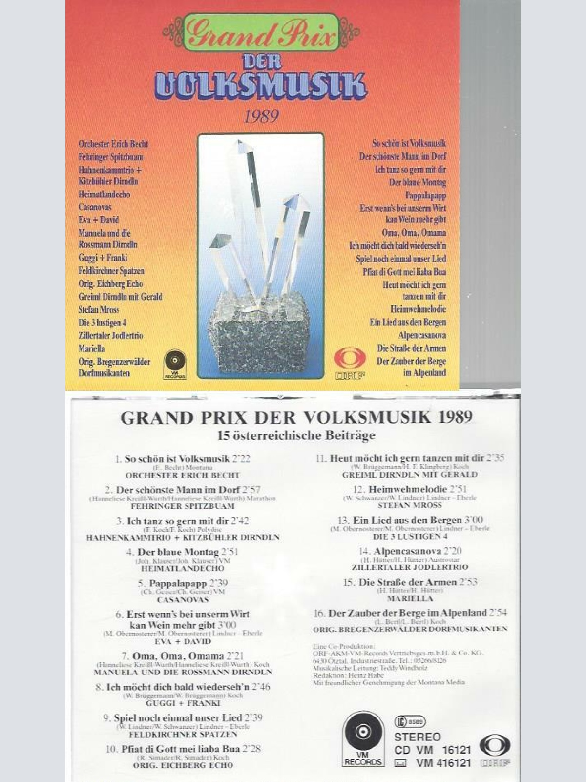 CD--Grand Prix der Volksmusik 1989