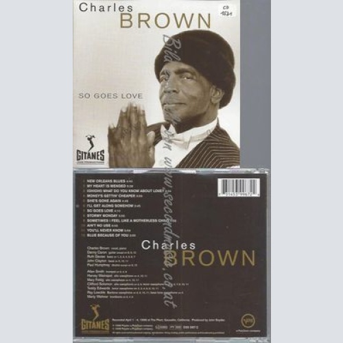 CD--CHARLES BROWN--SO GOES LOVE