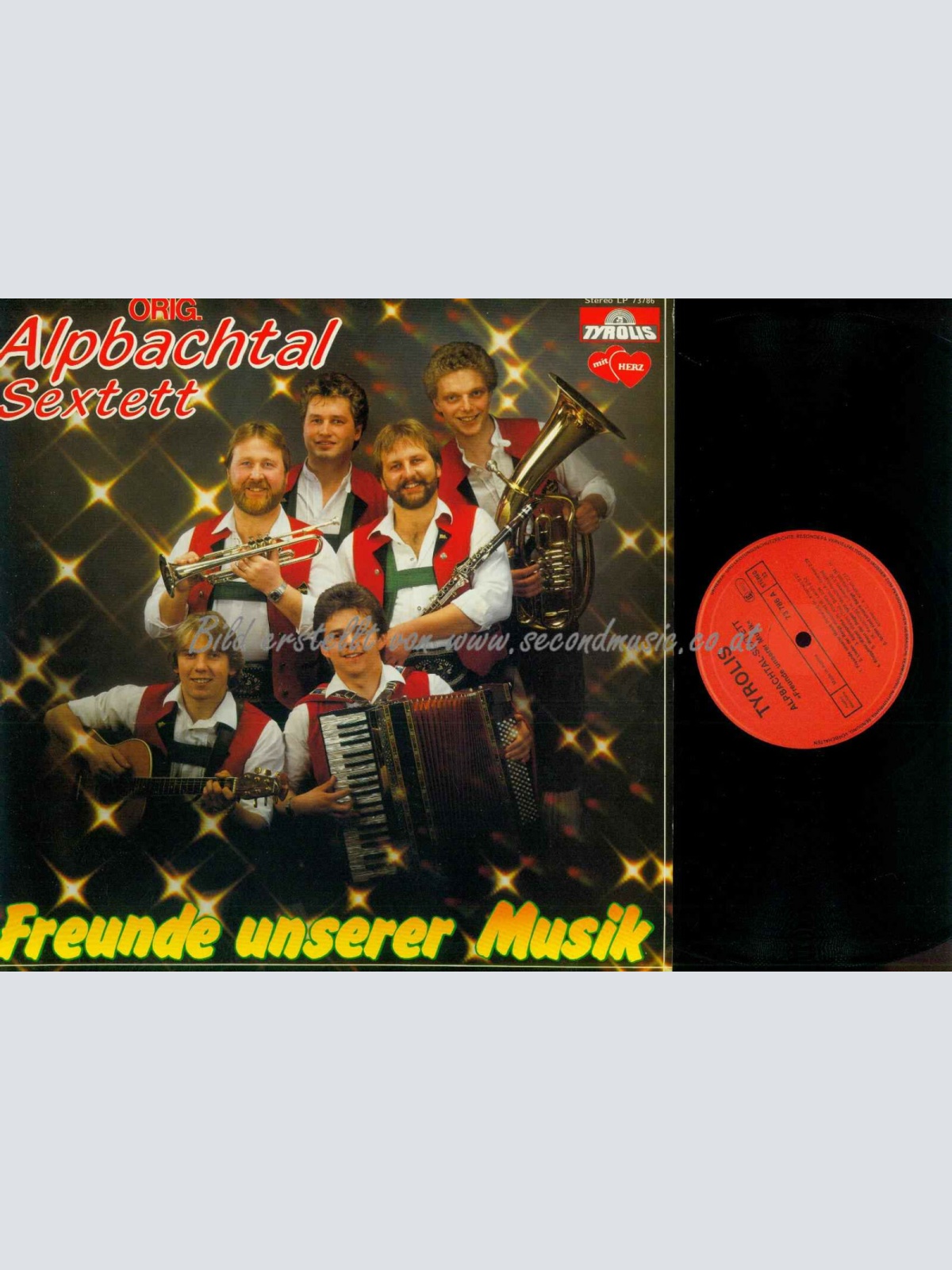 LP--Orig. Alpbachtal Sextett -- Freunde unserer Musik  / NM /