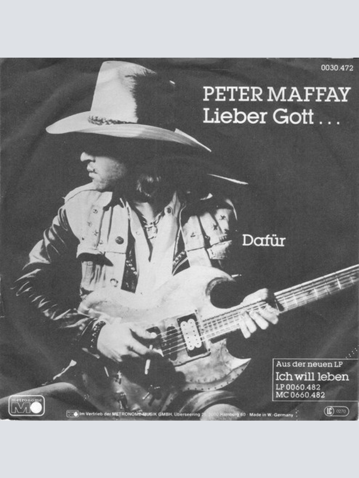 7", Single Peter Maffay - Lieber Gott ... / Dafür