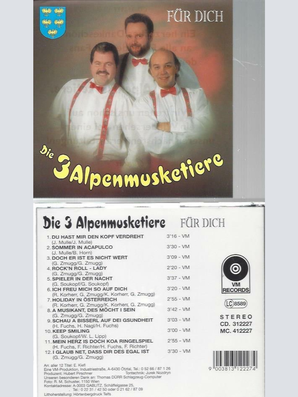 CD--Die Alpenmusketiere-- Für Dich