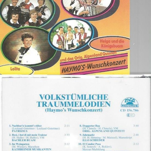 CD--Volkstümliche Traummelodien--Mooskirchner-Alpenland Quintett