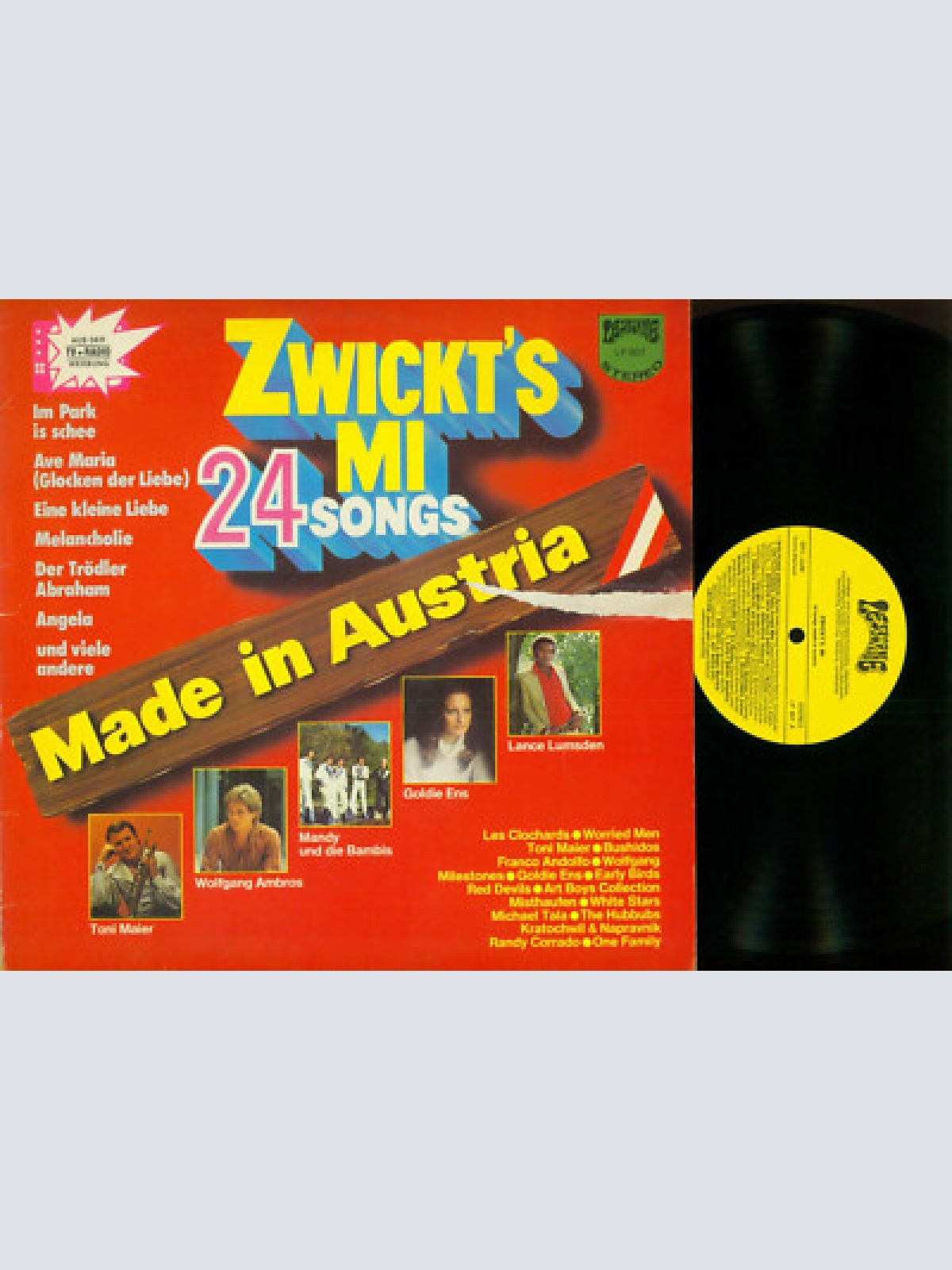 LP-- Various ‎– Zwickt's Mi 24 Songs Made In Austria