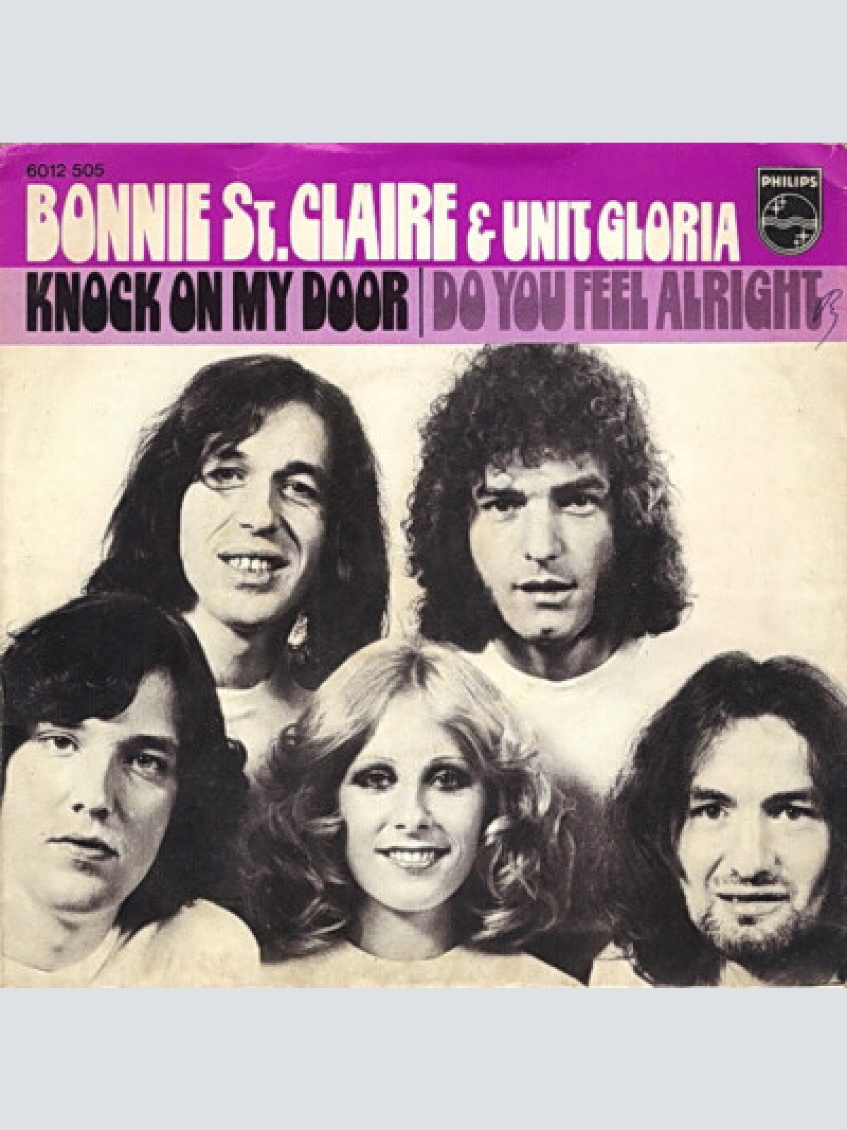 7", Single Bonnie St. Claire & Unit Gloria - Knock On My Door / Do You Feel A...