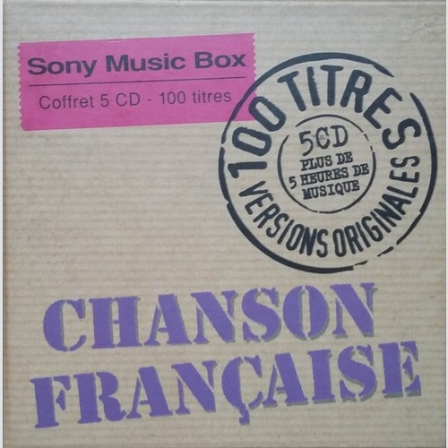 5xCD, Comp + Box Various - 100 Titres Chanson Française