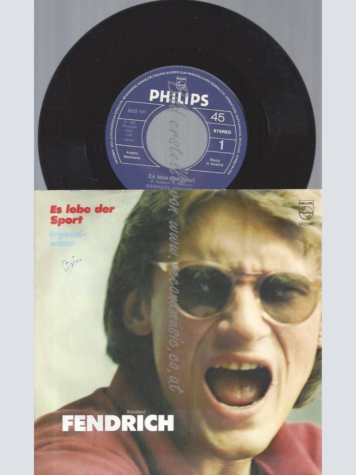 7"  Rainhard Fendrich  Es Lebe Der Sport