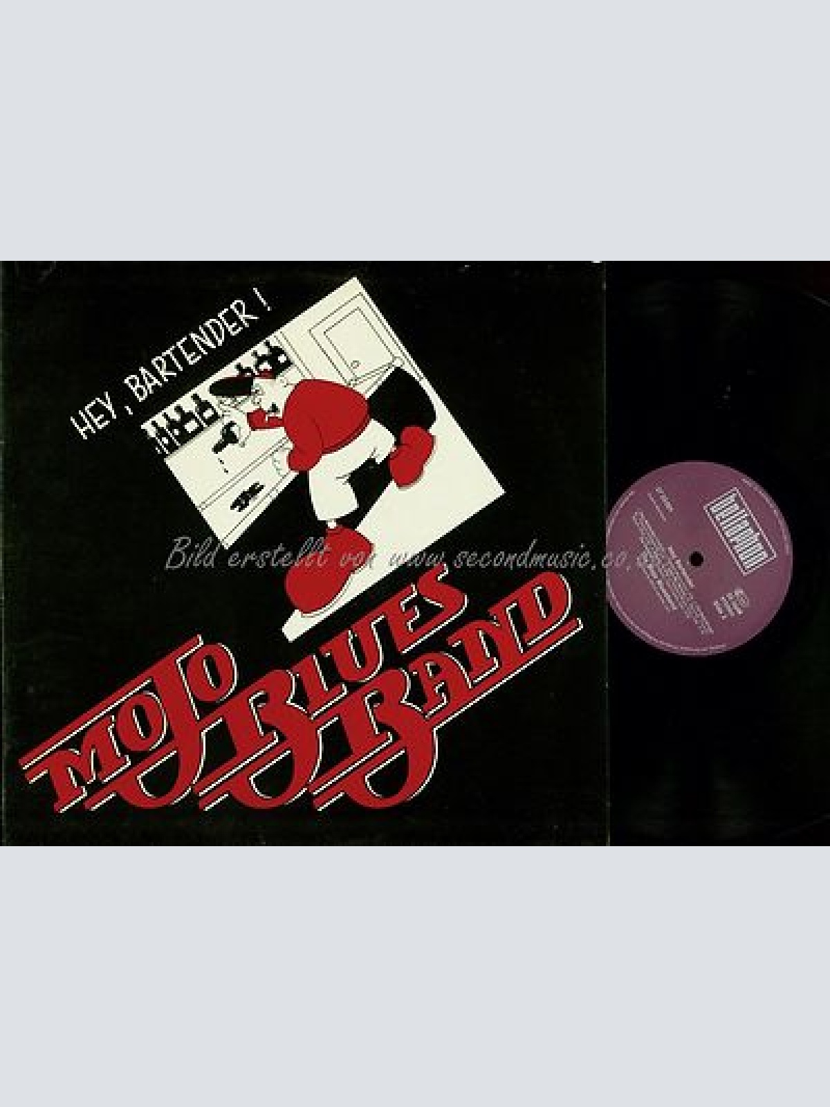 LP--THE MOJO BLUES BAND--& DANA GILLESPIE-HEY BARTENDER