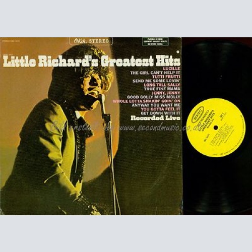 LP--LITTLE RICHARD--GREATEST HITS--RECORDED LIVE--OKM 12121--