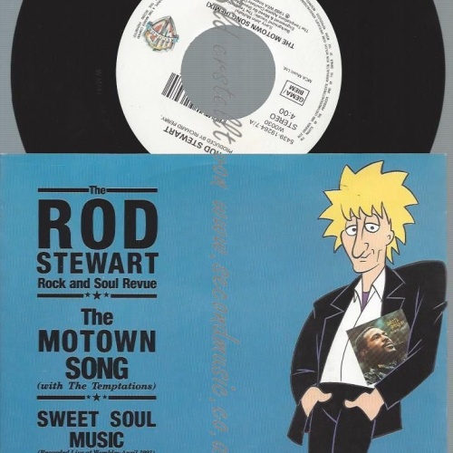7"   The Rod Stewart Rock And Soul Revue  With The Temptations  The Motown Son