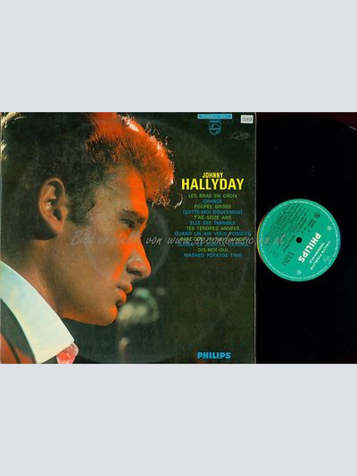 LP--JOHNNY HALLYDAY--MONO--SAME--PHILIPS--FRANCE