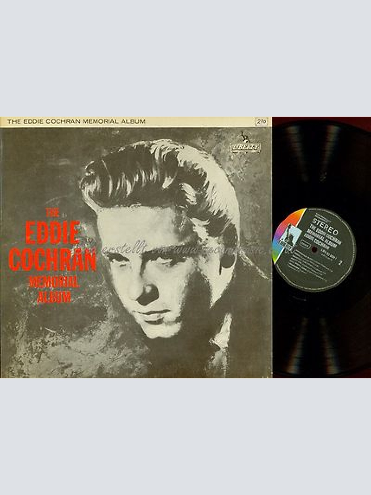 LP--EDDIE COCHRAN--THE MEMORIAL ALBUM--GERMANY--