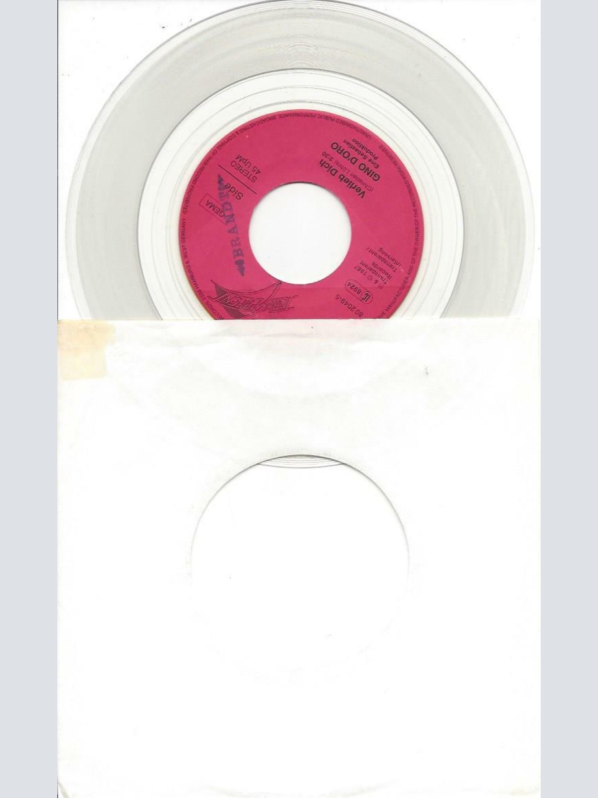 7"    Gino D'Oro  Verlieb Dich