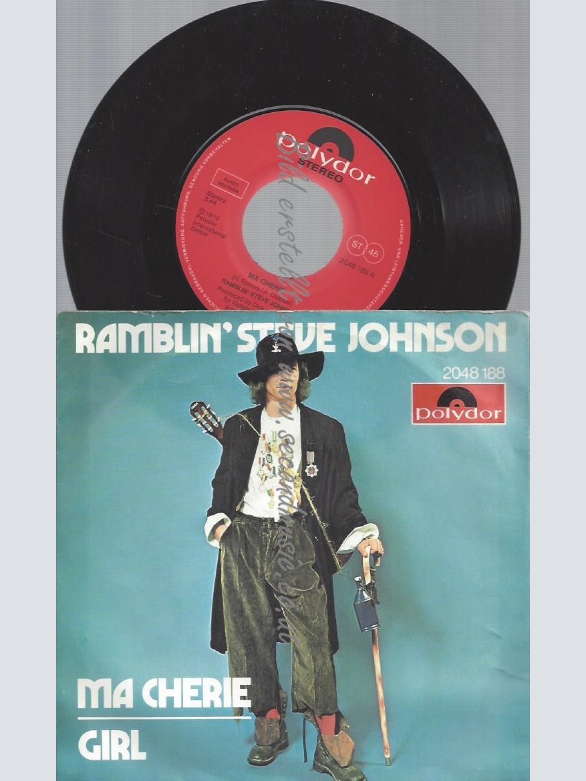 7"  Ramblin' Steve Johnson  Ma Cherie